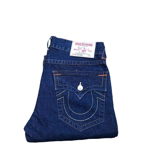 True Religion Jeans Size 34 STRAIGHT Blue - Picture 9 of 9